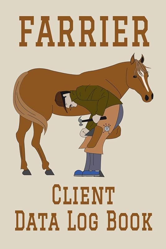 Farrier Client Data Log Book: 6” x 9” Professional Horseshoer Client Tracking Address & Appointment Book with A to Z Alphabetic Tabs to Record Personal Customer Information (157 Pages) by MadGav Publishing