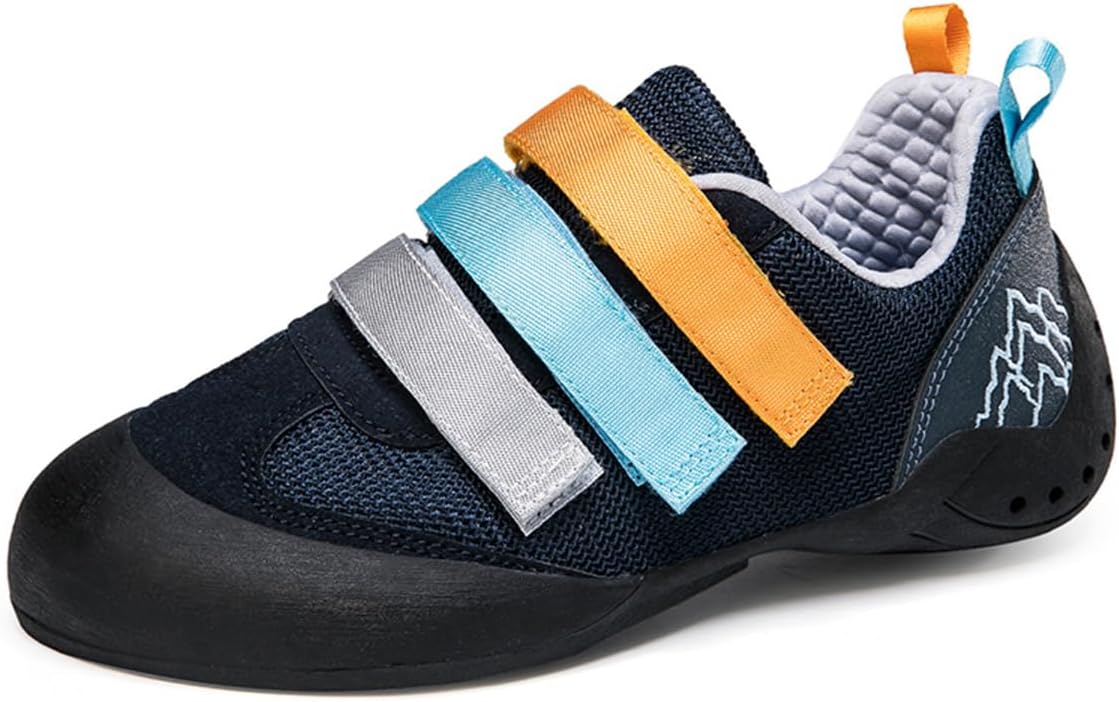 Ladies Rock Climbing Trainers Hook & Loop Non Slip Wall Climbing Training Shoes Casual Comfort Bouldering Sneakers_vogvips.com