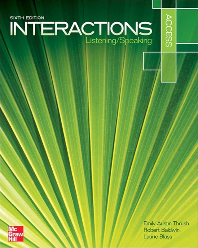 Interactions Access Listening/Speaking Student Book by Emily Austin Thrush