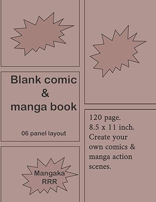 Blank comic & manga book