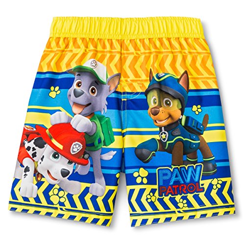 Nickelodeon Little Boys' Paw Patrol Swim Trunks in Yellow