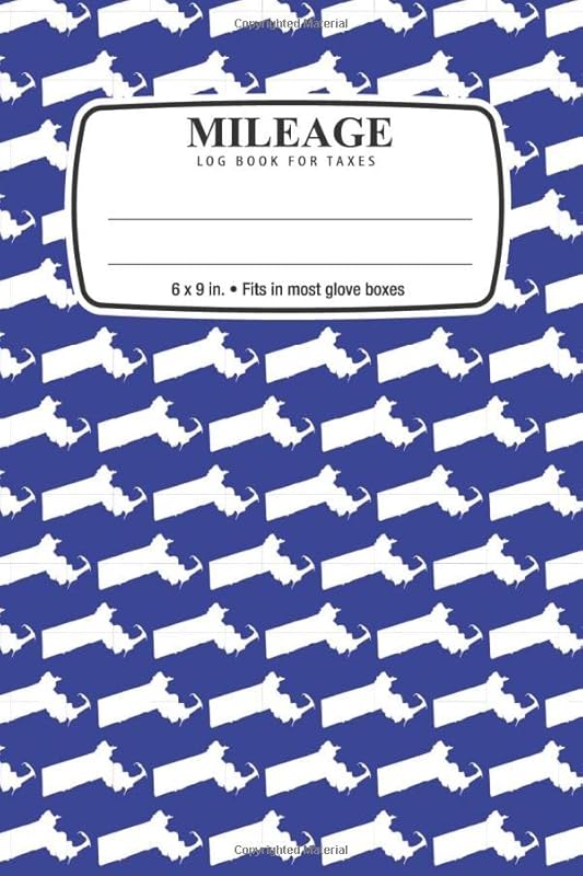 Mileage Log Book and Expenses Tracker For Taxes: Massachusetts State: 6 x 9 in. • Fits in most glove boxes by Stylized Workbooks