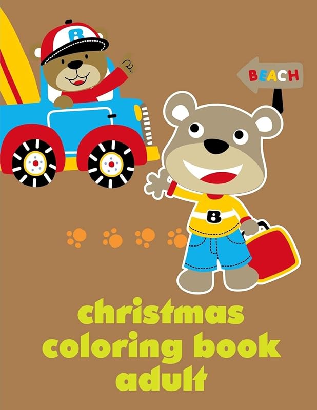 Christmas Coloring Book Adult: Cute Chirstmas Animals , Funny Activity for Kids's Creativity (Animals for Grown-Ups) by J.K. Mimo