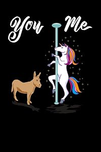 You & Me: 120 Pages I 6x9 I Dot Grid I Cool Pole Dancing & Performing Artists Gifts