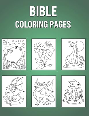 Bible Coloring Pages: Cute Colouring Sketchbook - Great For Relaxing & Mindfulness