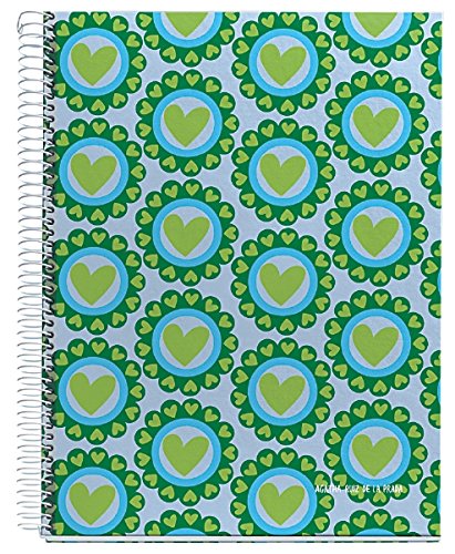 Agatha Ruiz de la Prada for Miquelrius Hardcover Notebook, Heart Pin (8.5