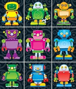 Carson Dellosa Robots Prize Pack Stickers (168063) by by Carson-Dellosa Publishing
