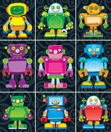 Carson Dellosa Robots Prize Pack Stickers (168063) by by Carson-Dellosa Publishing