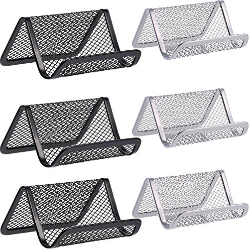 Algopix Similar Product 12 - TecUnite 6 Pieces Metal Business Card