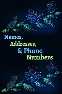 Names, Addresses, & Phone Numbers: Address Book With Alphabet Index ( Small Tabbed Address Book ). by Universal Personal Organiser
