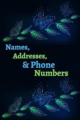 Names, Addresses, & Phone Numbers: Address Book With Alphabet Index ( Small Tabbed Address Book ).