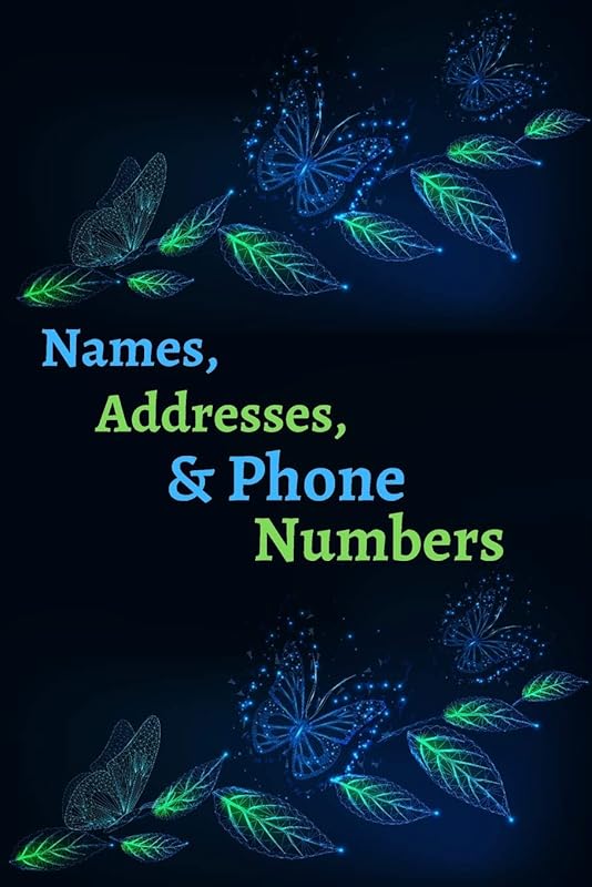 Names, Addresses, & Phone Numbers: Address Book With Alphabet Index ( Small Tabbed Address Book ). by Universal Personal Organiser