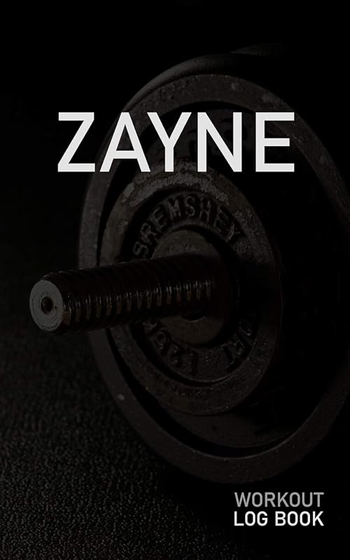 Zayne: Blank Daily Workout Log Book | Track Exercise Type, Sets, Reps, Weight, Cardio, Calories, Distance & Time | Space to Record Stretches, Warmup, ... First Name Initial Z Dumbbell Cover by GAINZ PUBLICATIONS