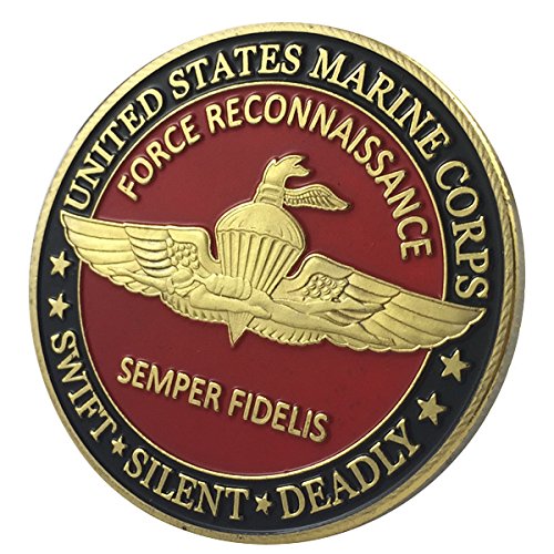 USMC FORCE RECONNAISSANCE / FORCE RECON Challenge Coin USMC 1102#