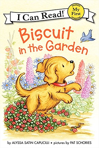 Biscuit in the garden by Alyssa Satin Capucilli