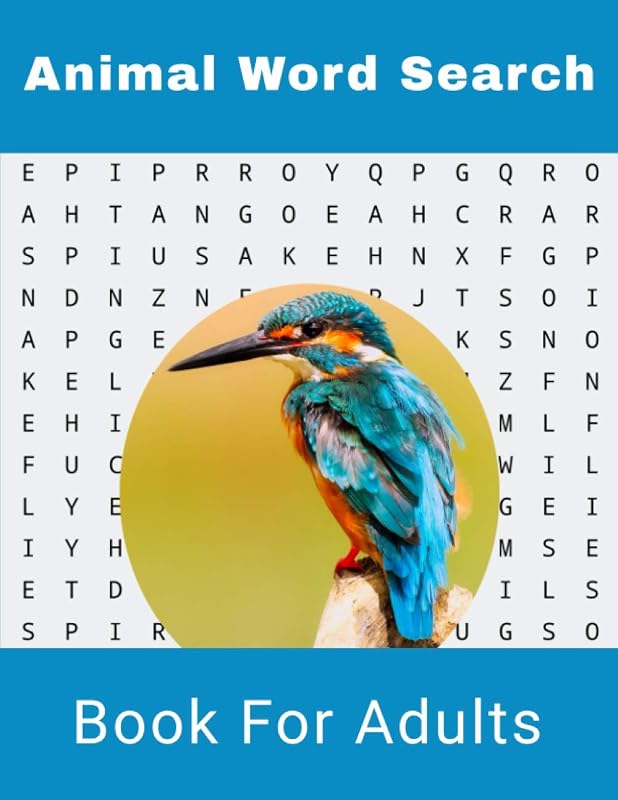 Animal Word Search Book For Adults: Large Print Wild life Puzzle Book With Solutions (Hobbies and Leisure Book Series) by NZActivity Publisher