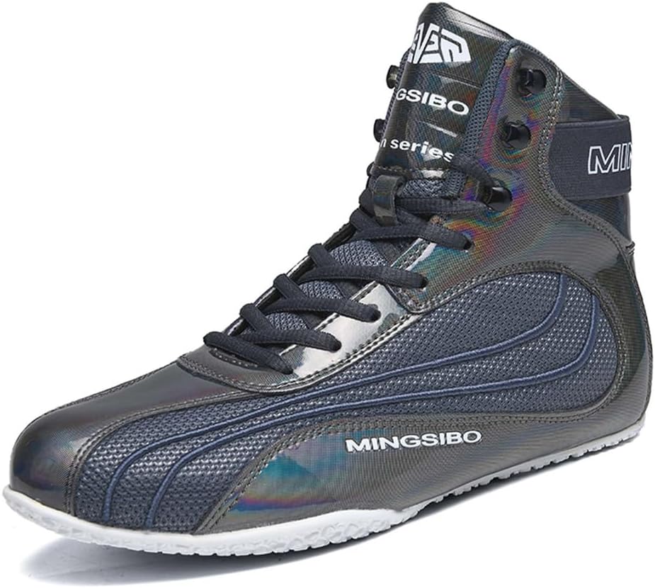 Boxing Shoes For Men Women Lightweight High Top Sneakers Breathable Athletic Sports Training Shoes With High Support_vogvips.com