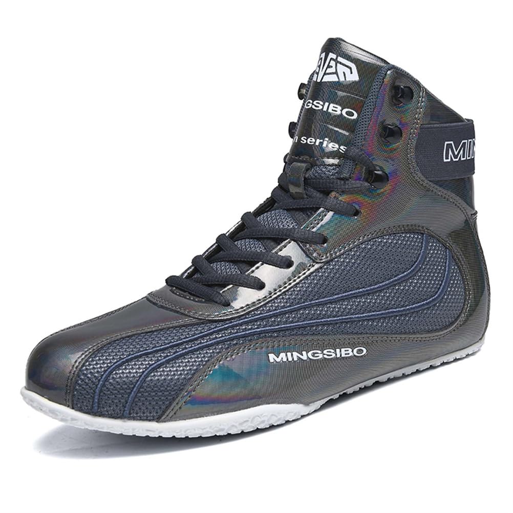Boxing Shoes For Men Women Lightweight High Top Sneakers Breathable Athletic Sports Training Shoes With High Support_vogvips.com