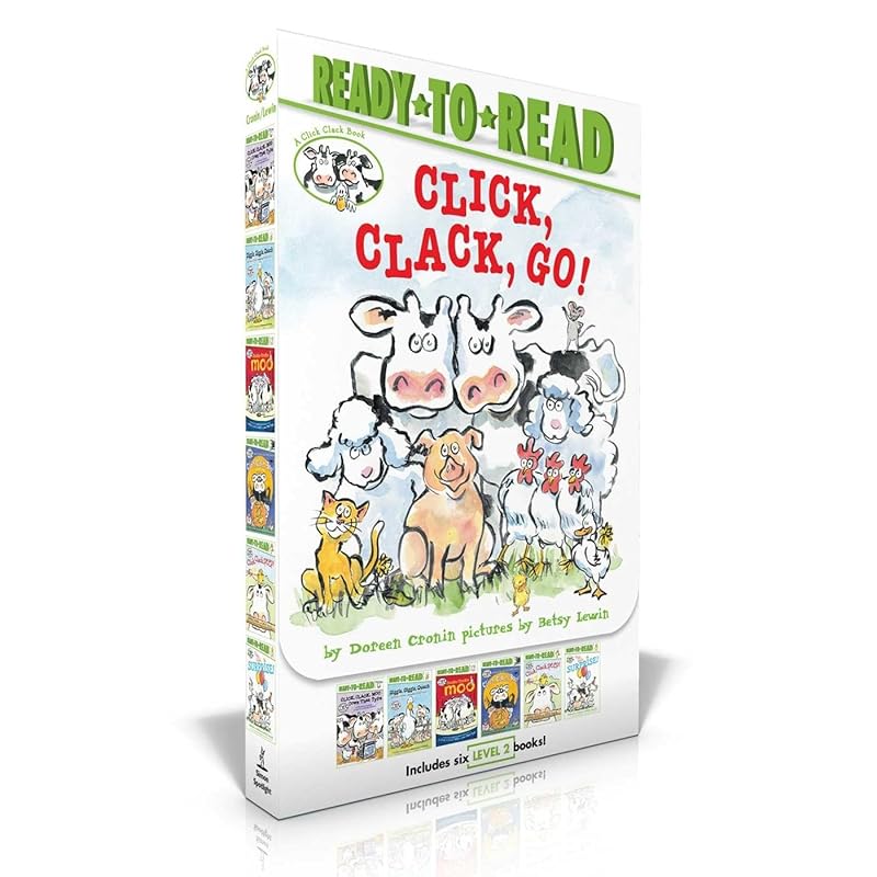 Click, Clack, Go! (Boxed Set): Click, Clack, Moo; Giggle, Giggle, Quack; Dooby Dooby Moo; Click, Clack, Boo!; Click, Clack, Peep!; Click, Clack, Surprise! (A Click Clack Book) by Doreen Cronin