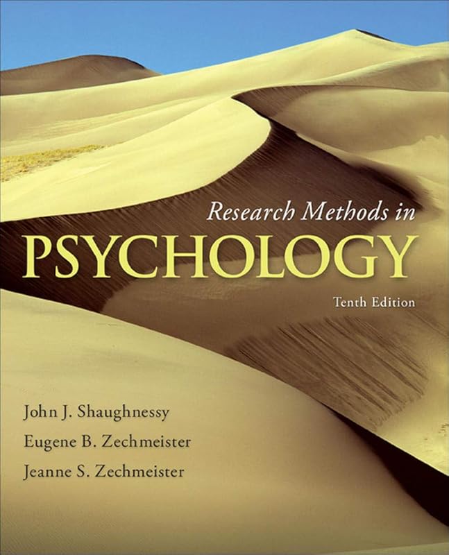 Research Methods in Psychology by John Shaughnessy