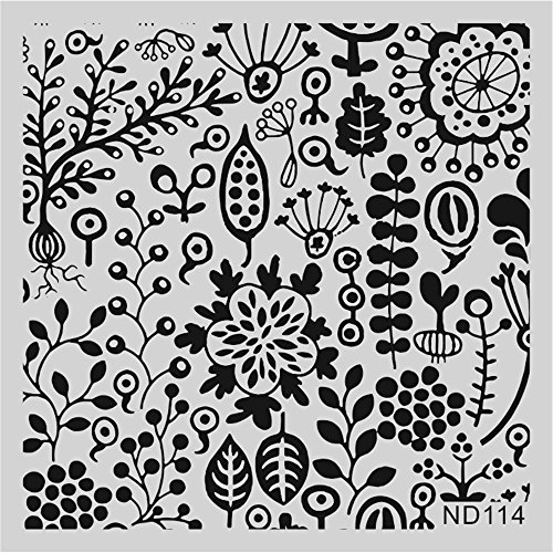 NICOLE DIARY Flower Nail Art Stamp Template Image Stamping Plate NDP-114