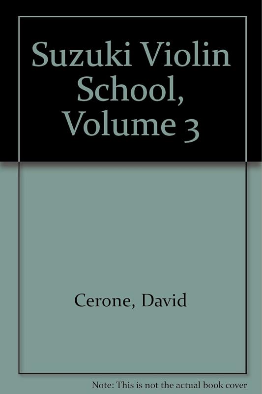Suzuki Violin School, Vol 3: Cassette by David Cerone