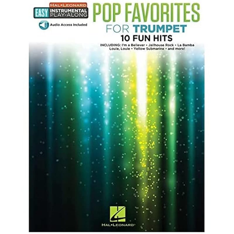 Pop Favorites - 10 Fun Hits: Trumpet Easy Instrumental Play-Along Book with Online Audio Tracks by Hal Leonard Corp.