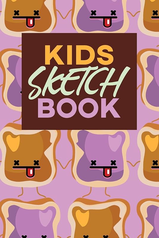 Kids Sketch Book: Kawaii Cute Peanut Butter And Jelly Sandwich by Frasier Cheng-Binns