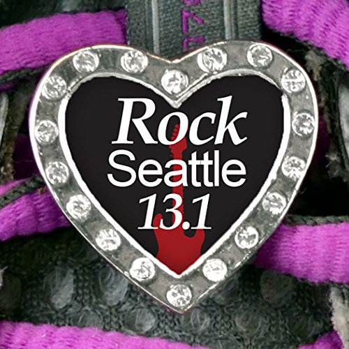 

Rhinestone Heart Shaped Shoe Lace Charm Rock Seattle 13.1