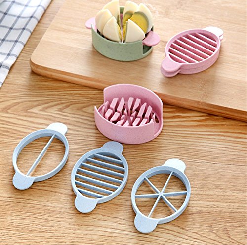 Bestwishes2u 1PCS 3-Way Egg Slicers(Slice, Flower cut, Cut into pieces)