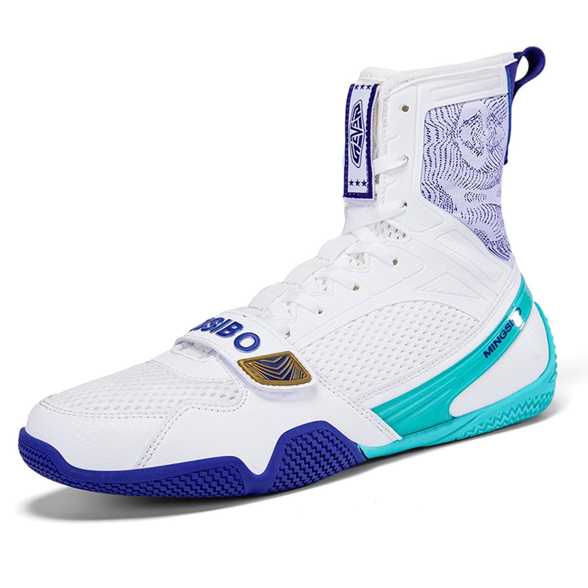 Mens Womens High Top Wrestling Boxing Shoes Lightweight Non-Slip Breathable Fitness Sneakers For Boxing Weightlifting Training_vogvips.com