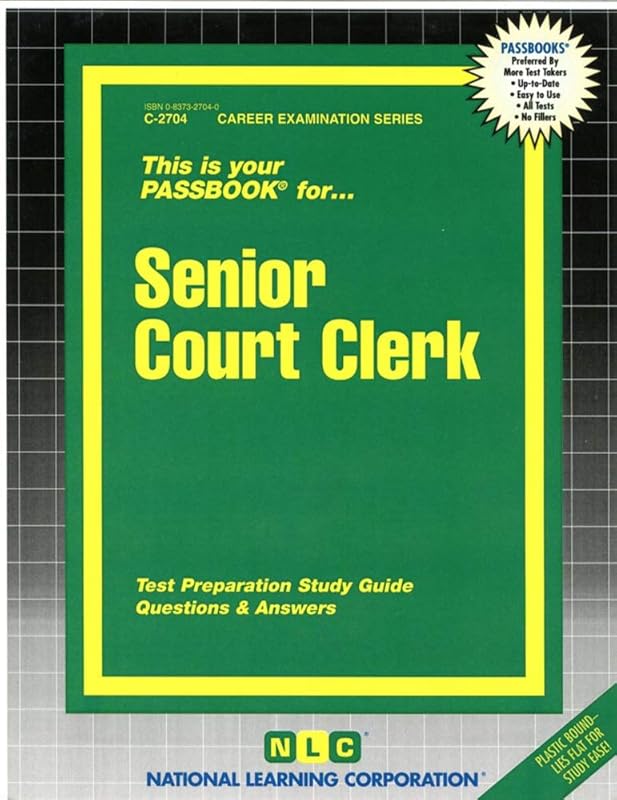 Senior Court Clerk(Passbooks) (Career Examination Series) by National Learning Corporation