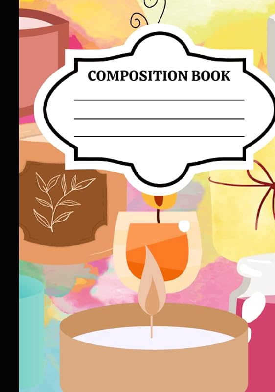 Candle Lover Composition book: 100 page lined composition book for Black women, Writing Notebook For Women, Men, Pre-Teens, Teens, and Young Adults: Composition Book by Leslie Gordon