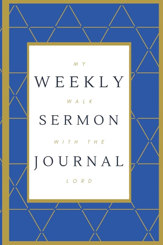Weekly Sermon Journal: 52 Week Worship Journal for men by Milan Publishing