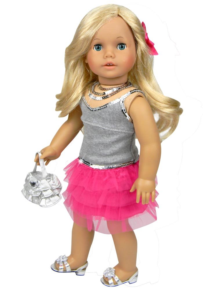 18" doll clothes 4 piece skirt set fits 18 in