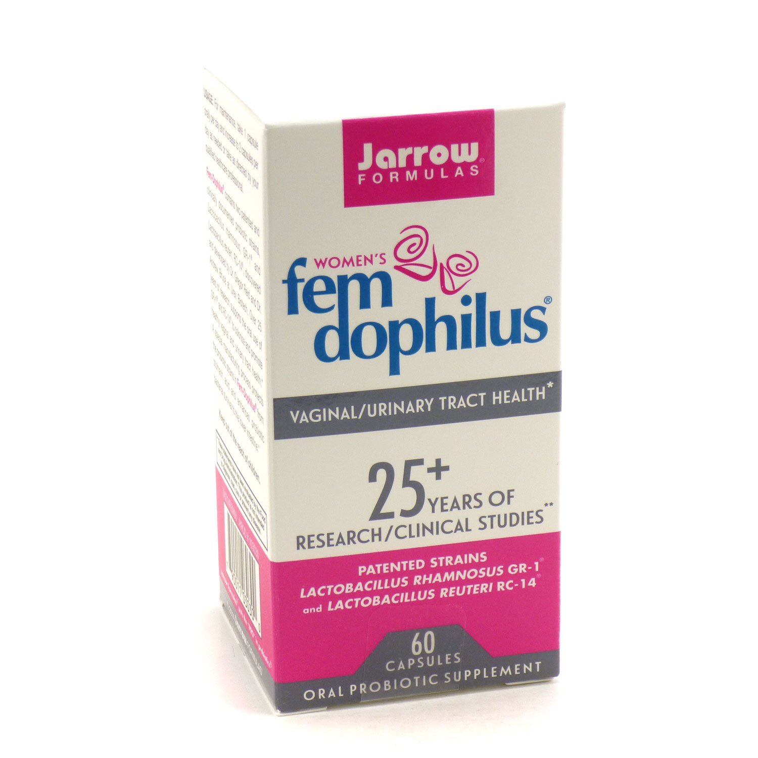 

Combo Fem Dophilus By Jarrow - 60 Capsules With Pill Box.