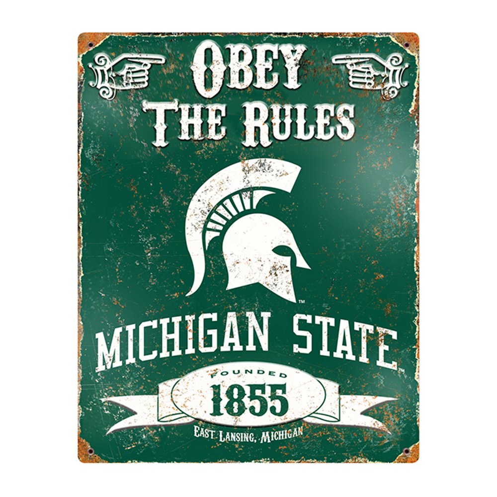 

USA Wholesaler - PAR-VSMS - Michigan State Spartans NCAA Vintage Metal Sign