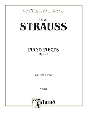 Piano Pieces, Op. 3 (Kalmus Edition)
