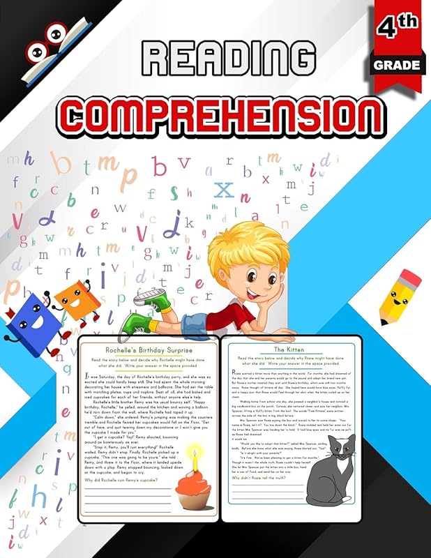 Reading Comprehension for 4th Grade: Games and Activities to Support Grade 4 Skills, Grade 4 Reading Comprehension Workbook by unknown author