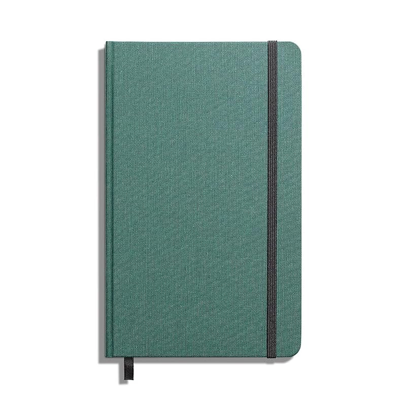 Shinola Journal, HardLinen, Plain, Forest Pine (5.25x8.25) by Shinola