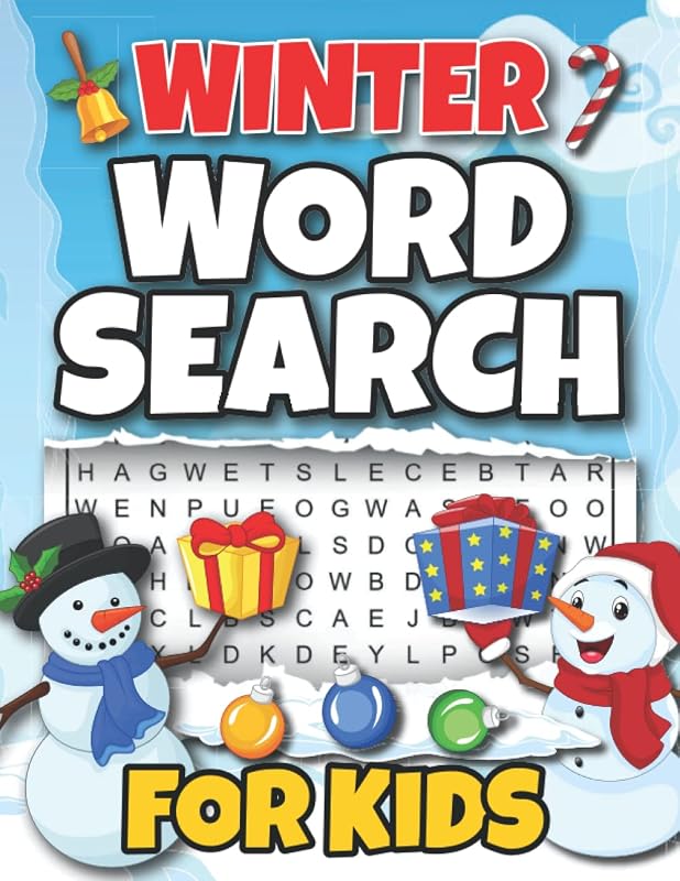 Winter Word Search for Kids: Winter Word Search : Great Fun Christmas Word Search Puzzle Book For Adults And Teens X-Mas Or Birthday Present by Youness Elgaddari