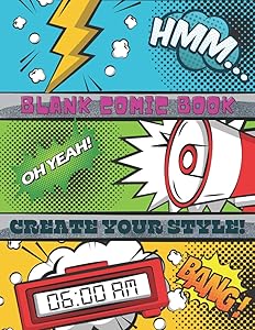 BLANK COMIC BOOK: IMPROVE YOUR SKILLS by Rajuneka