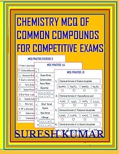 CHEMISTRY MCQ OF COMMON COMPOUNDS FOR COMPETITIVE EXAMS
