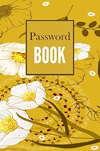 Password Book: Internet Password Book with Alphabetical tabs. Website Password organizer. Size 6x9 inches