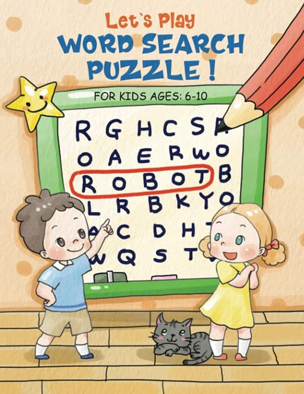 let's play word search puzzle: puzzle book for kids ages 6-10 years by clever kid crafts