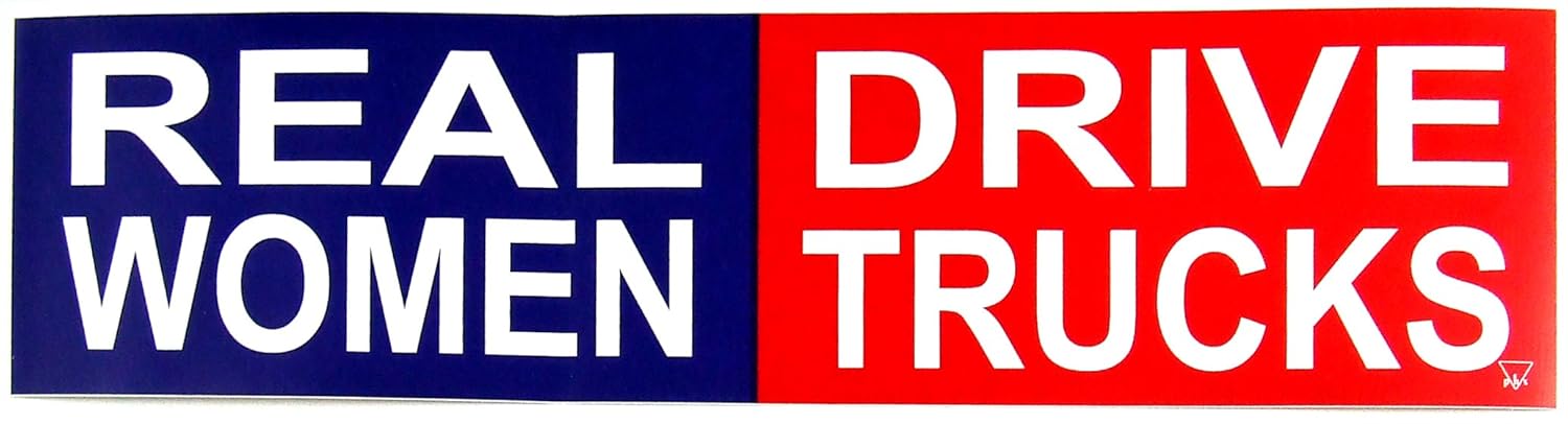 

Sticker - Bumper - Real women drive trucks