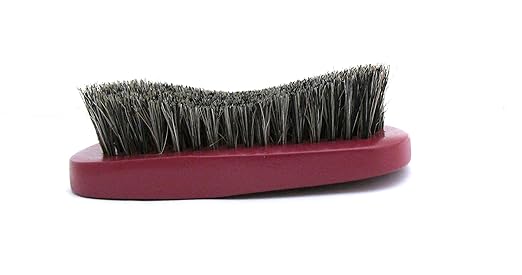 ANNIE SOFT WOODEN CURVED BRISTLES MILITARY BRUSH #2342 NATURAL BOAR&REINFORCED - Picture 9 of 10