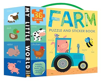 Farm Puzzle and Sticker Book (My Little World)