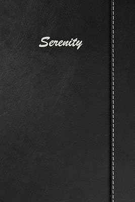 Serenity: Blank Cookbook Recipes & Notes featuring 120 pages 6"x9" Simulated Leather Cover