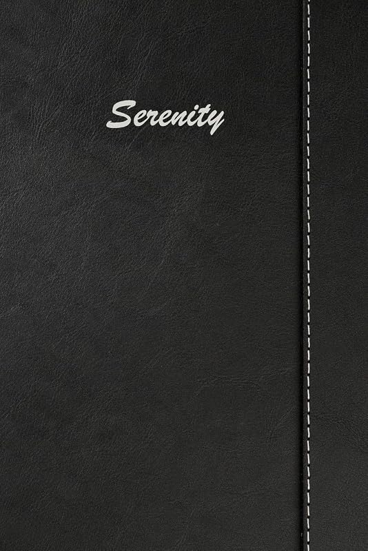 Serenity: Blank Cookbook Recipes & Notes featuring 120 pages 6"x9" Simulated Leather Cover by Rob Cole